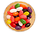 dish of jellybeans